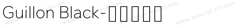 Guillon Black字体转换